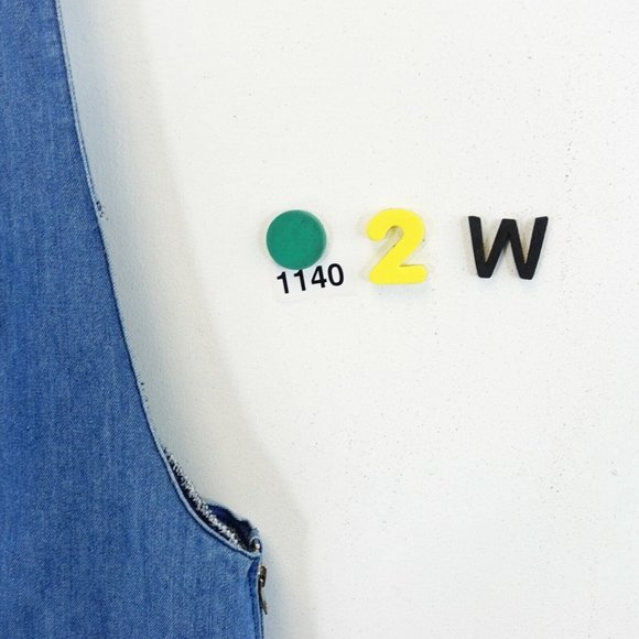 JOEOY Jumper Women's Light Blue Washed Denim LARGE Sleeveless Wide Strap Stretch - Picture 7 of 7